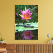 Nijlkrokodil (Crocodylus Niloticus) Hatchling Canvas Afdruk (Insitu (Woonkamer))