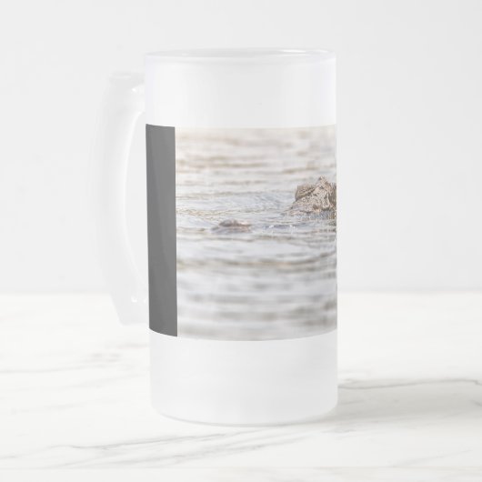 Nijlkrokodil Matglas Bierpul (Voorkant links)