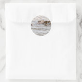 Nijlkrokodil Ronde Sticker (Tas)