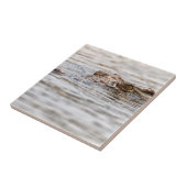 Nijlkrokodil Tegeltje (Zijkant)