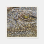 Nijlkrokodil uit Afrika Servetten (Voorkant)