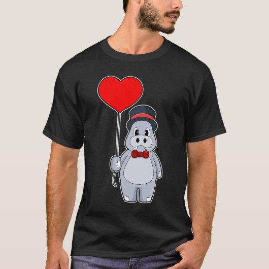 Nijlpaar Ballon Bruiloft T-shirt (Voorkant)