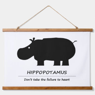 Nijlpaard (カバ) hangend wandkleed