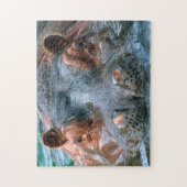 Nijlpaard #1 legpuzzel (Verticaal)