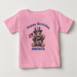 Nijlpaard (5e) Patriottisch Kinder T-Shirt