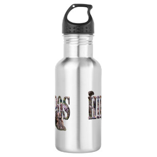 Nijlpaard Afbeelding Logo Met Nijlpaarden, Waterfles