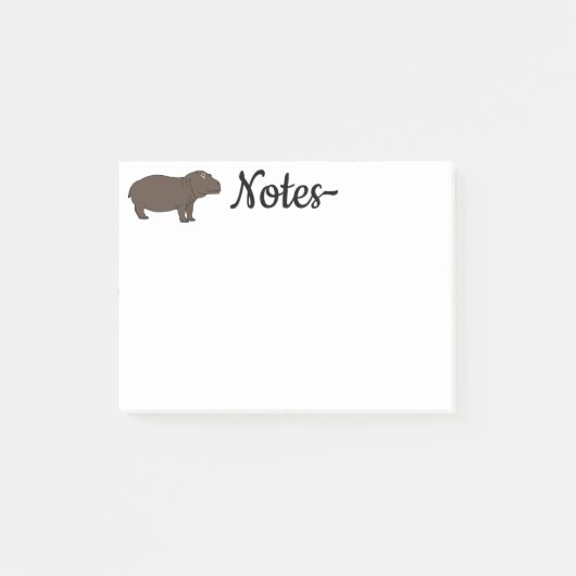 nijlpaard Afrikaans dier Post-it® Notes (Voorkant)