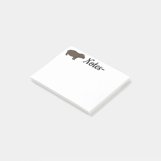 nijlpaard Afrikaans dier Post-it® Notes (Schuin)