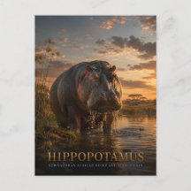 Nijlpaard Afrikaanse rivier DIEREN