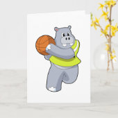 Nijlpaard als Basketballer met Basketbal.PNG Kaart (Gele Bloem)