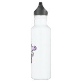 Nijlpaard als bruid met sluier en boog waterfles (Rechts)