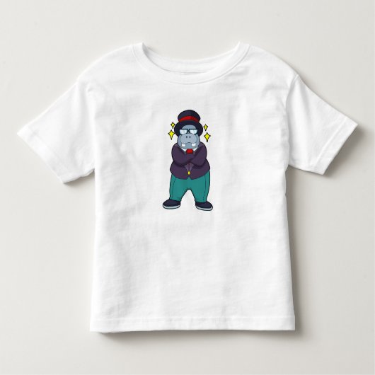 Nijlpaard als Bruidegom met Pak.PNG Kinder Shirts (Voorkant)