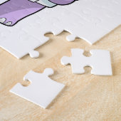 Nijlpaard als Chef met Kom Legpuzzel (Zijkant)