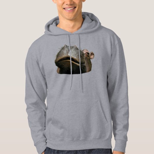 Nijlpaard Basic Hooded Sweatshirt (Voorkant)