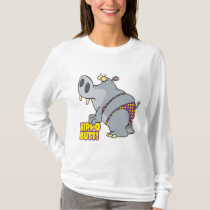 nijlpaard billen bikini nijlpaard t-shirt