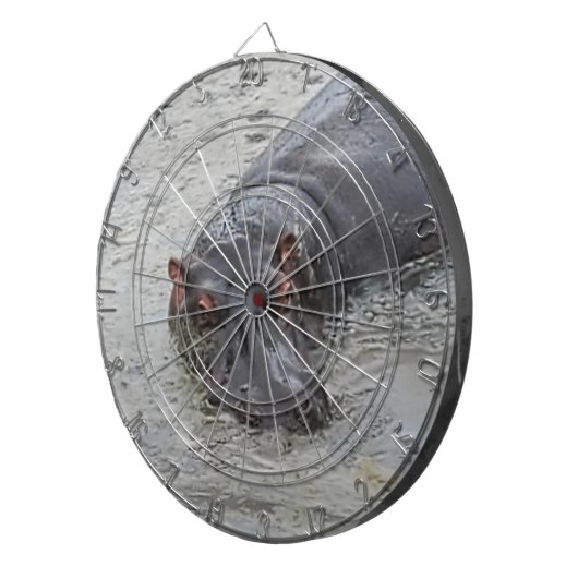 nijlpaard dartbord (Voorkant Rechts)