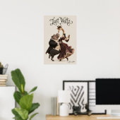 Nijlpaard en Giraffe Dansen Poster (Thuiskantoor)
