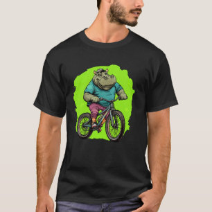 Nijlpaard fiets t-shirt