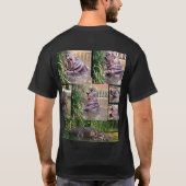 Nijlpaard Foto Collage, T-shirt (Achterkant)