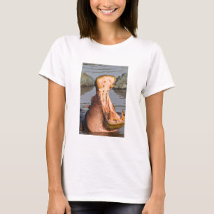 Nijlpaard gaapt, Tanzania T-shirt