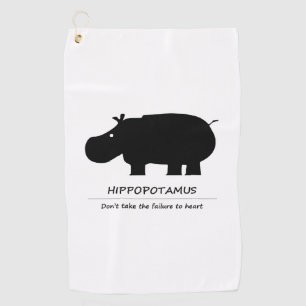 Nijlpaard Golfhanddoeken Golfhanddoek