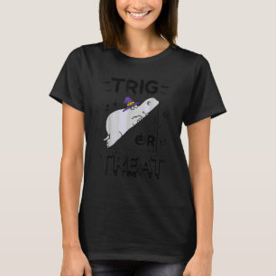 Nijlpaard Halloween Trig Of Behandel Wiskunde Lera T-shirt