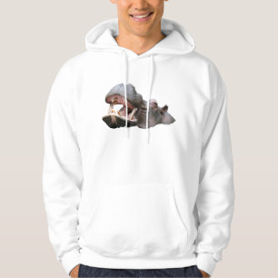 Nijlpaard Heren Hoodies Wit