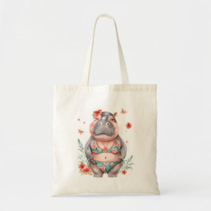 Nijlpaard in Bikini Tote Bag