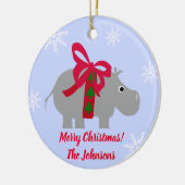 Nijlpaard Kerst Ornament (Links)