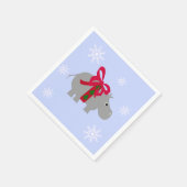 Nijlpaard Kerstfeest Papieren Servetten (Hoek)