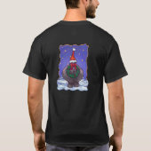 Nijlpaard Kerstmis T-shirt (Achterkant)