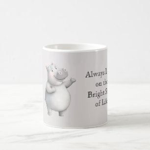 Nijlpaard Kijk Naar De Heldere Kant van het Leven Koffiemok