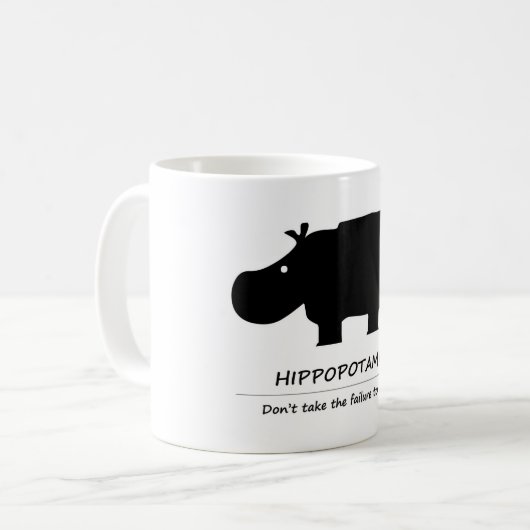 Nijlpaard Koffiemok (Voorkant links)