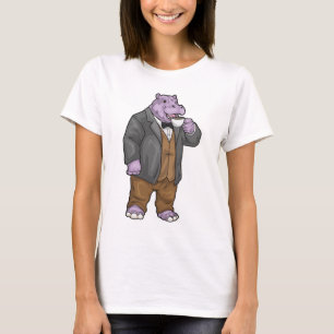 Nijlpaard koffiemok t-shirt