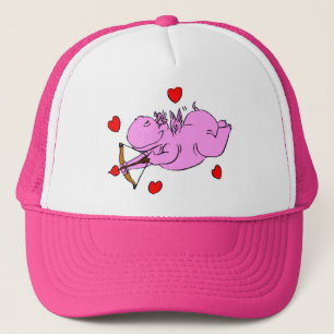 Nijlpaard Liefde Hoed Trucker Pet