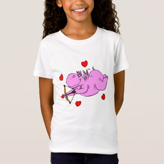 Nijlpaard Liefde T-Shirt (Voorkant)