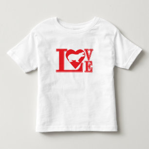Nijlpaard Liefdeshart Kinder Shirts
