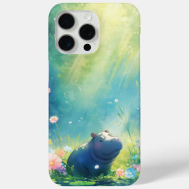 Nijlpaard Magische Vijver Weide iPhone 15 Pro Max Hoesje