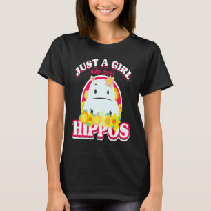 Nijlpaard meisje & Neushoorn Zeekoe Behemoth meisj T-shirt