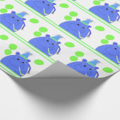 Nijlpaard met Ballonnen Cadeaupapier (Hoek)