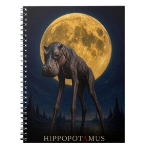 Nijlpaard Monocle gotische Surrealist Notitieboek