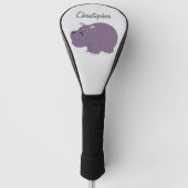 Nijlpaard ontwerp golfheadcover (Voorkant)