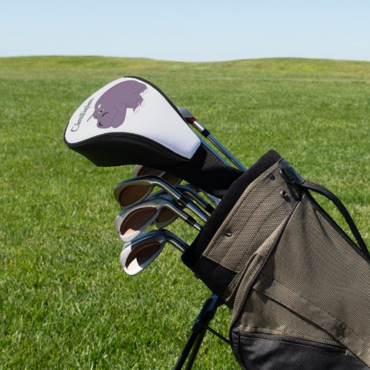 Nijlpaard ontwerp golfheadcover (Insitu)
