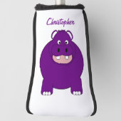 Nijlpaard ontwerp golfheadcover (Draai 90)