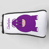 Nijlpaard ontwerp golfheadcover (Voorkant)