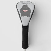Nijlpaard Ontwerp Golfheadcover (Voorkant)