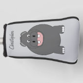 Nijlpaard ontwerp golfheadcover (Voorkant)