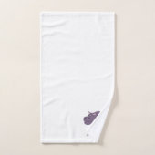 Nijlpaard ontwerp met monogram bad handdoek (Handdoek)