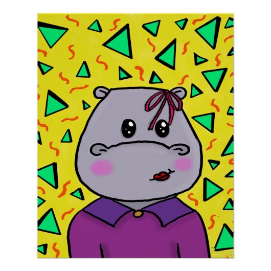 nijlpaard perfect poster (Voorkant)