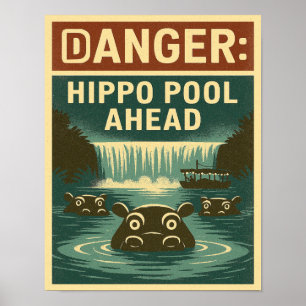 Nijlpaard Poster Thema Park